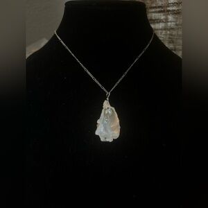 Artisan Made Wire Wrapped Shell Necklace